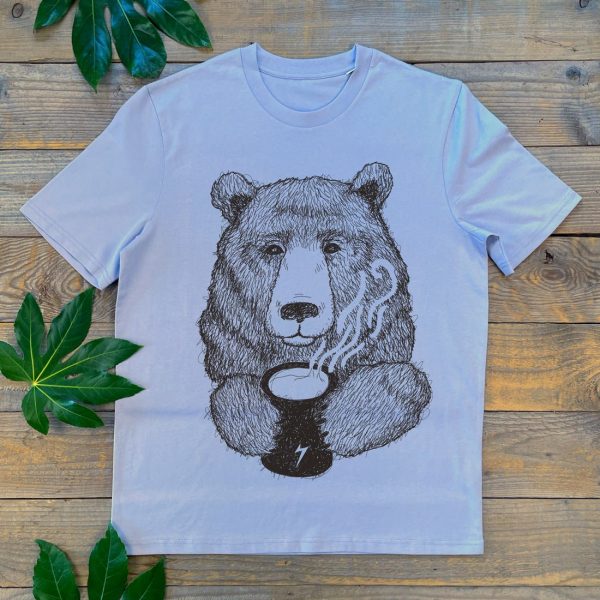 Cuppa Bear T-Shirt  cool bear tshirt unisex  graphic - Image 3